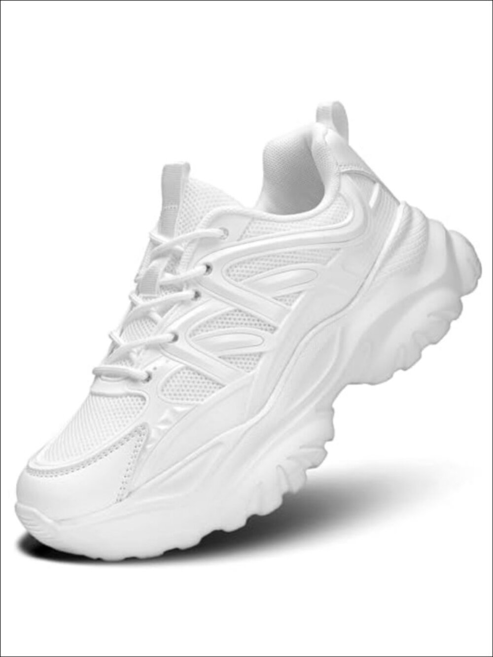 Women's Road Running Shoes Non Slip Athletic Chunky Sneakers Work Gym